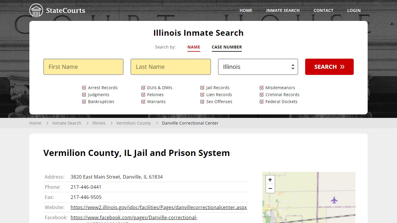 Danville Correctional Center Inmate Records Search, Illinois - StateCourts